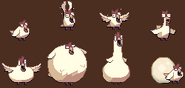 Retina sprites of the Chicken from other animations