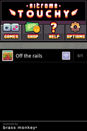 The Off The Rails game in the application