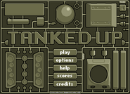 The titlescreen for Tanked Up