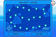 The level select screen