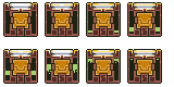 All the brown laser projector's sprites