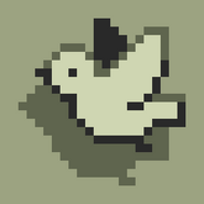 A dove in the mobile version 1.0 icon of 8bit Doves