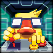Gunbrick dude in the icon of Gunbrick mobile