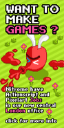 The red paint blower in one of Nitrome's advertisements