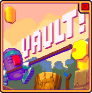 An advertisement for Vault! in Cooped Up