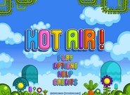 The titlescreen for Hot Air