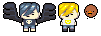 Carter (center) and Enda (right) in pixel form (Thanks Axiy!)