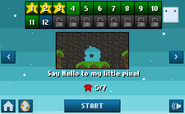 Level selection screen with stars on the first three levels.