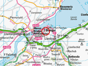 Bangor map