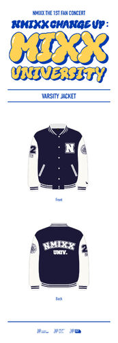 Kpop NMIXX Change Up MIXX University Merch Varsity Jacket