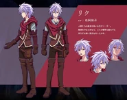 Riku visualmente en la película