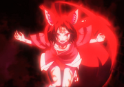 Izuna Using Blood Destruction