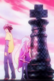 Sora, Shiro et la pièce raciale des Imanity.