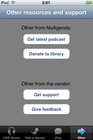 No Agenda App::Appstore for Android