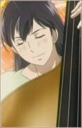 Sakura playing the cello