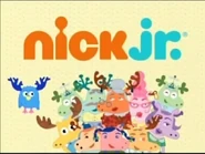 Moose's Mom seen on the Nick Jr. Logo with the rest of Moose's family (Notice how Moose is wearing overalls in the Nick Jr. version)