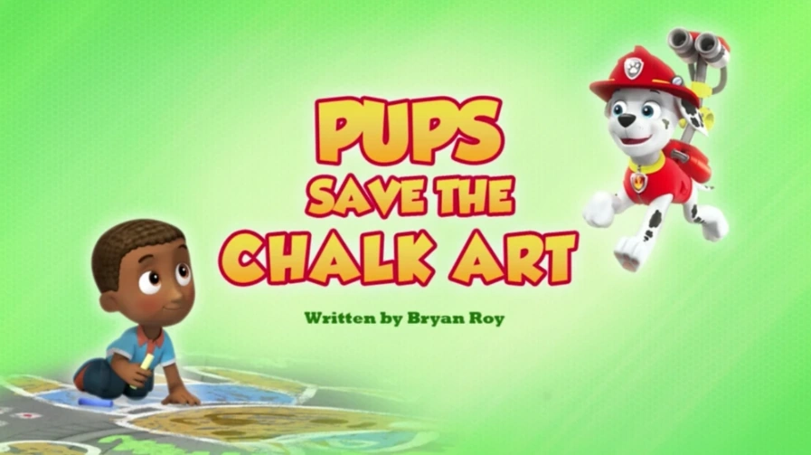 PAW Patrol/Pups Save the Chalk Art / Pups Save the Hot Potato