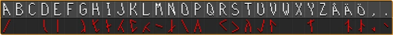 Orb room glyphs key