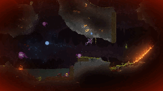Multiple bats attacking the player