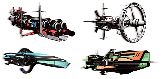 Plusieurs types de frégates