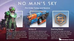 Xbox One preorder bonuses - No Mans Sky