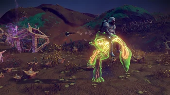 報酬の光る半透明の謎の生物