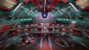 Station spatiale intérieur