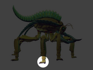 The clawed pretarsus of Ikhoasera Deninosto (Indeterminate gender) on planet Nacantionazz-Libin in the Bamatokinos-Acce system of the Euclid
