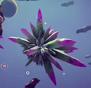 Iridium Crystals in space.