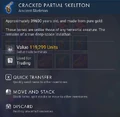 Cracked Partial Skeleton 119,299
