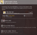 Obsolete Item for cells crafted with Antrium prior to Atlas Rises