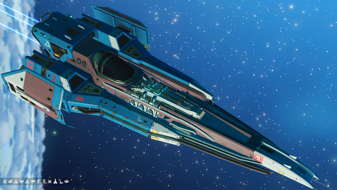 No Man’s Sky First Wave Blue Exotic Tri-wing in No Man's Sky - YouTube