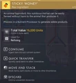 Information panel (Origins)