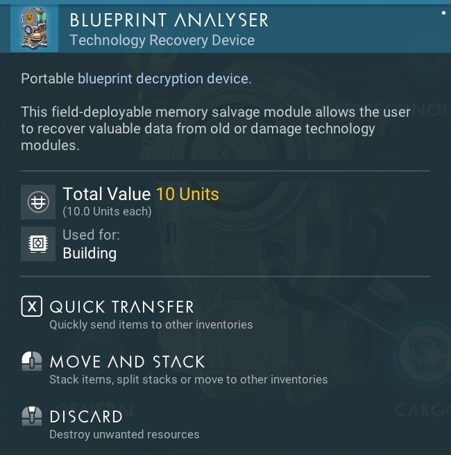 Blueprint Analyser No Man S Sky Wiki I found myself creating a little plant room (because i'm nothing if not predictable). blueprint analyser no man s sky wiki