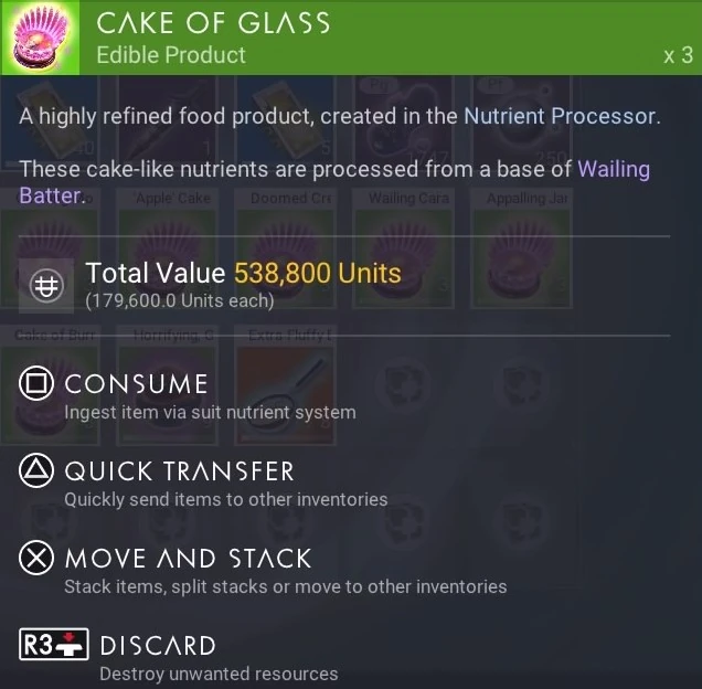 Cake of Glass No Man's Sky Wiki
