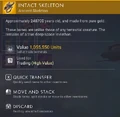 Intact Skeleton 1,055,550