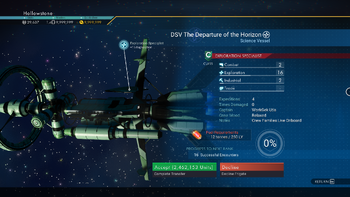 DSV The Departure of the Horizon