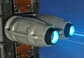 Corvette Ship Design clips, Twin Dynamo Jets design