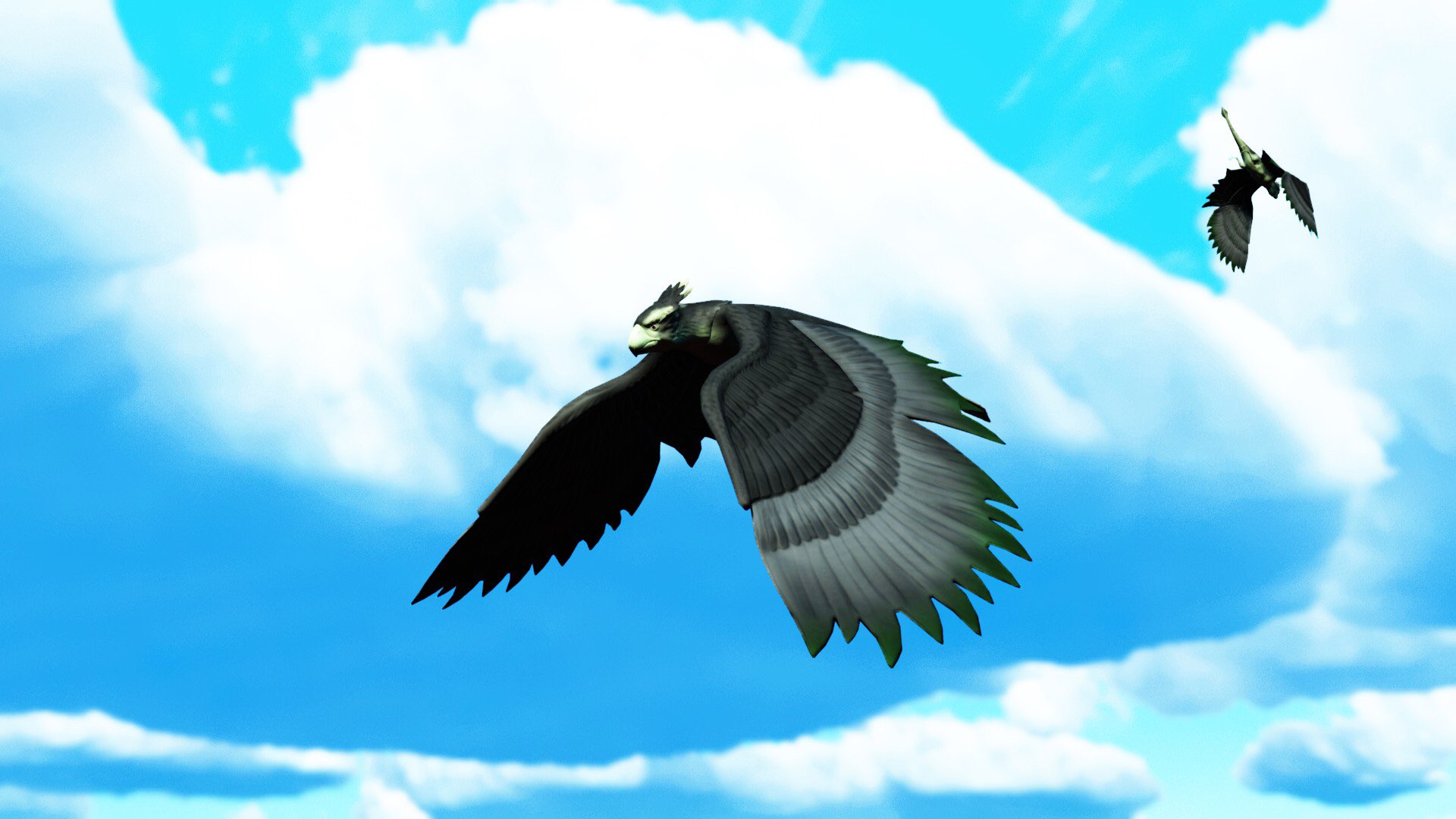 【Forestman works】Eagle touch the sky AWESOME FLYING BY SUNNY & GIZMO! Gizmo Claims Jackie's Fish
