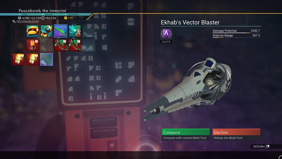 Ekhab's Vector Blaster No Man's Sky Wiki