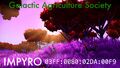 Advertisement of Impyro, the Galactic Agriculture Society's capital planet of Atlas Rises and NEXT port system.