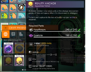 Reality anchor paraffinium