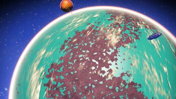 Orange Paradise Planet