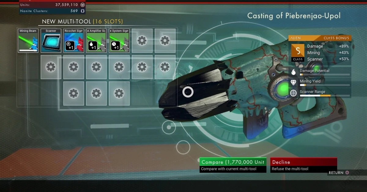 Galactic Hub Multitool Catalog (Atlas) No Man's Sky Wiki