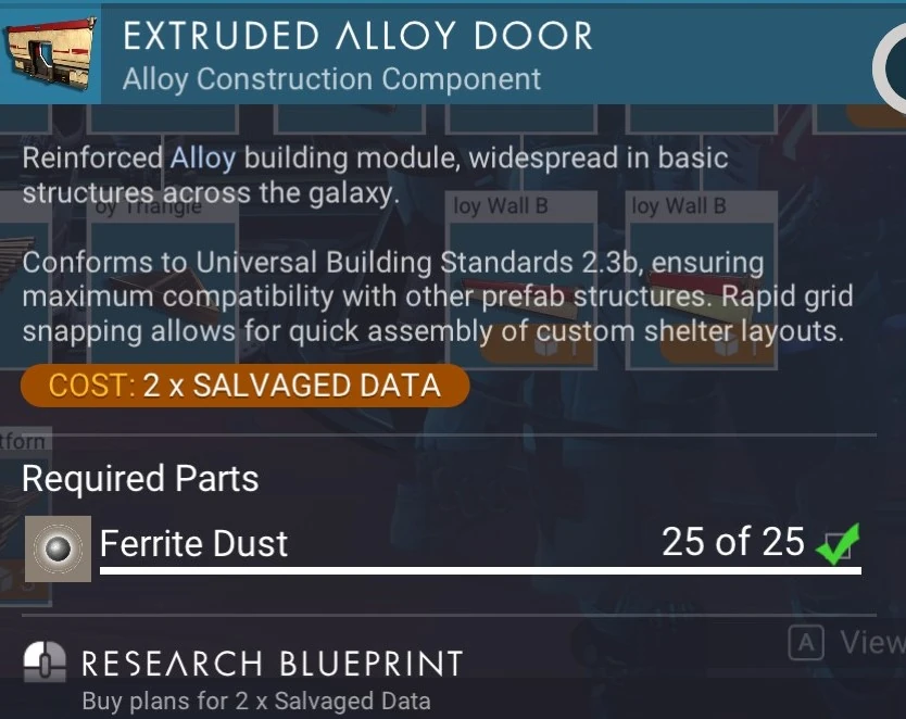 Extruded Alloy Door No Man's Sky Wiki