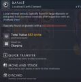 Info panel (Origins)