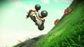 Exocraft driving is fun across the rolling hills