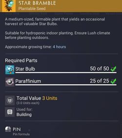 Lfpwuzkppx7ocm So i'm doing the farm quests and i'm at the point where i need to get a star bulb from a star bramble plant.