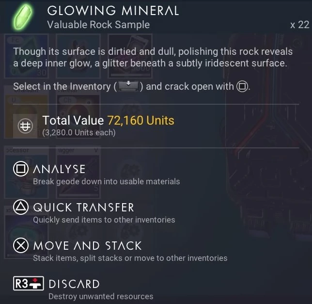 Glowing Mineral No Man's Sky Wiki