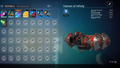 Inventory screen